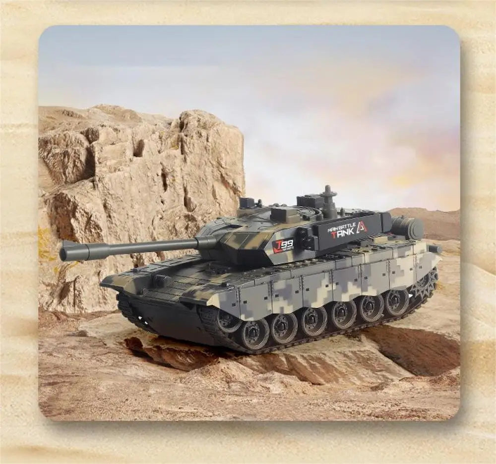 2.4GHz RC Battle Tank — Military Model with Sound & Light — product image 6