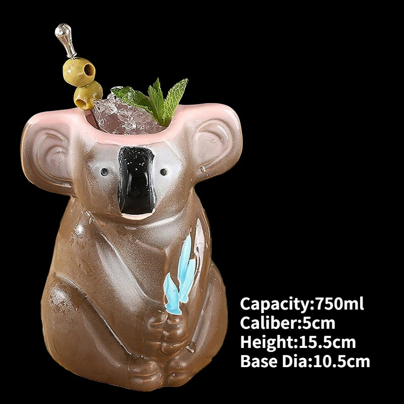 Ceramic Tiki Mug — Hawaiian Cocktail Cup, Bar Gift — product image 17