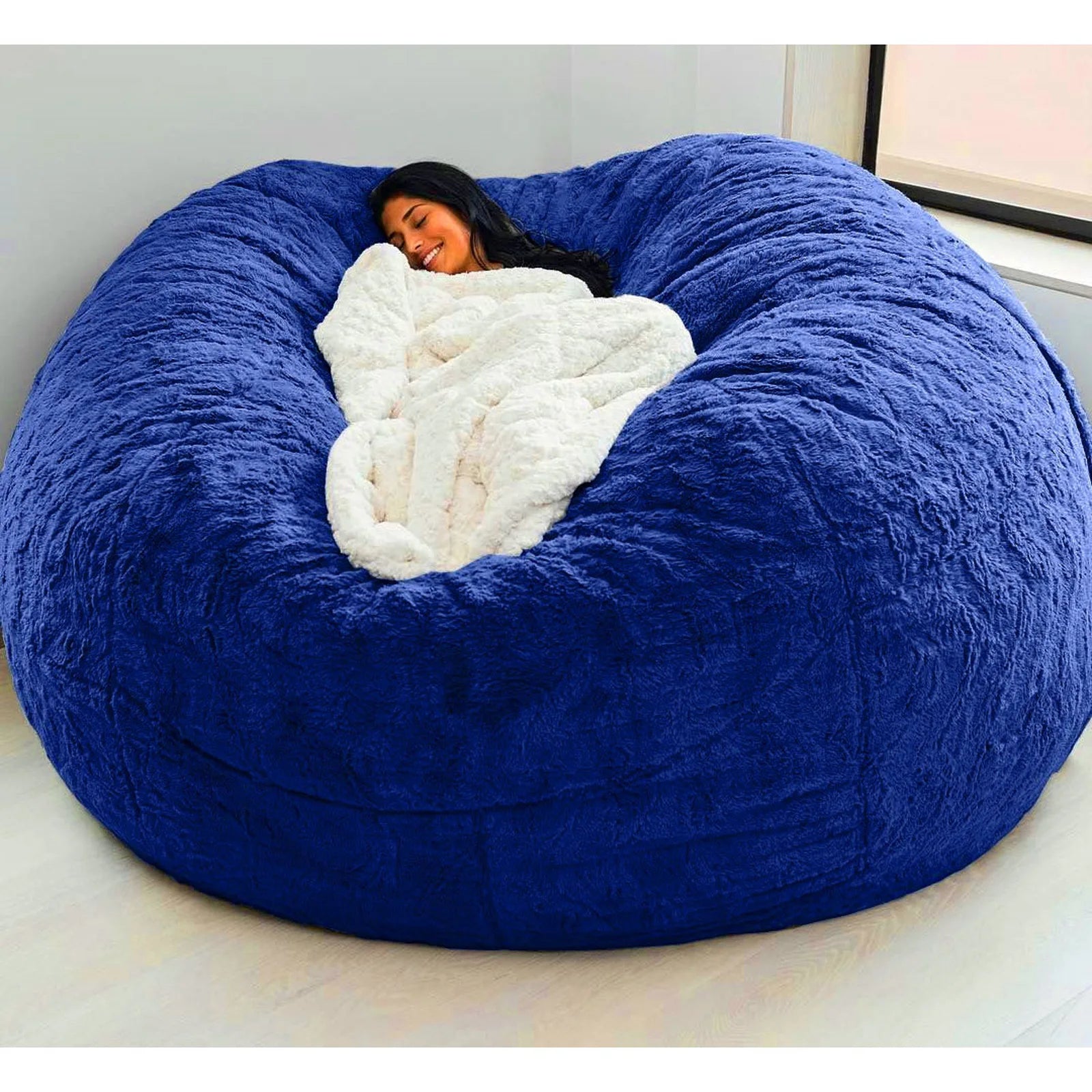 Fur-Style Bean Bag Sofa Chair — Single Seat — product image 22