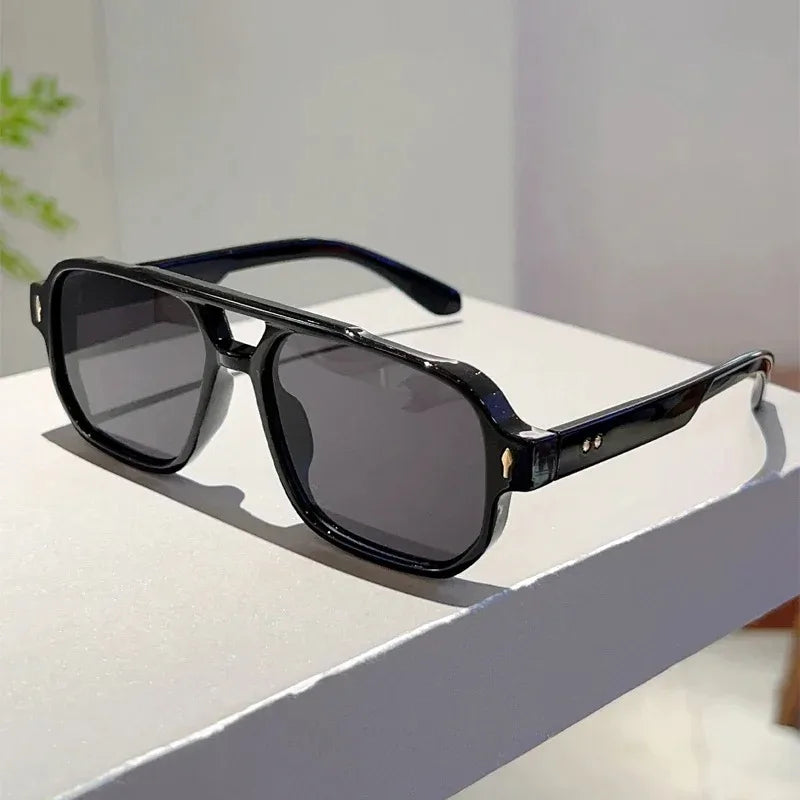 Double Bridge Square Sunglasses — UV400 Gradient Lenses — product image 5
