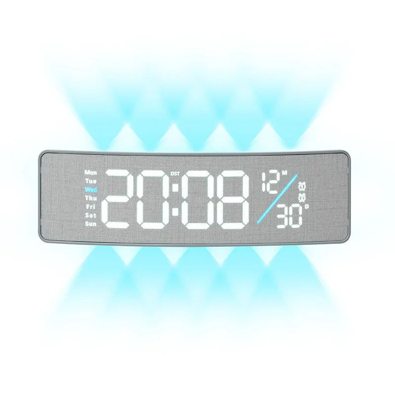 LED Digital Wall Clock — Date, Two Alarms, Ambient Light — product image 10