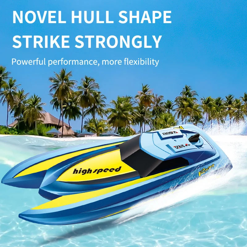 TX688 High-Speed RC  Speedboat 130 Brushed Motor Low Water Level Sensor Maximum Speed 8km/h Remote — product image 4