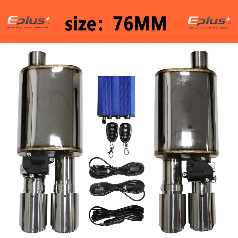Electric Exhaust Cutout Valve Kit — Adjustable, Stainless, 51–76 mm — product image 11