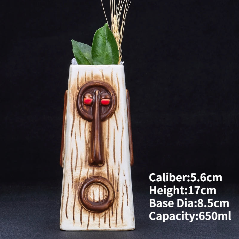 Ceramic Tiki Mug — Hawaiian Cocktail Cup, Bar Gift — product image 62