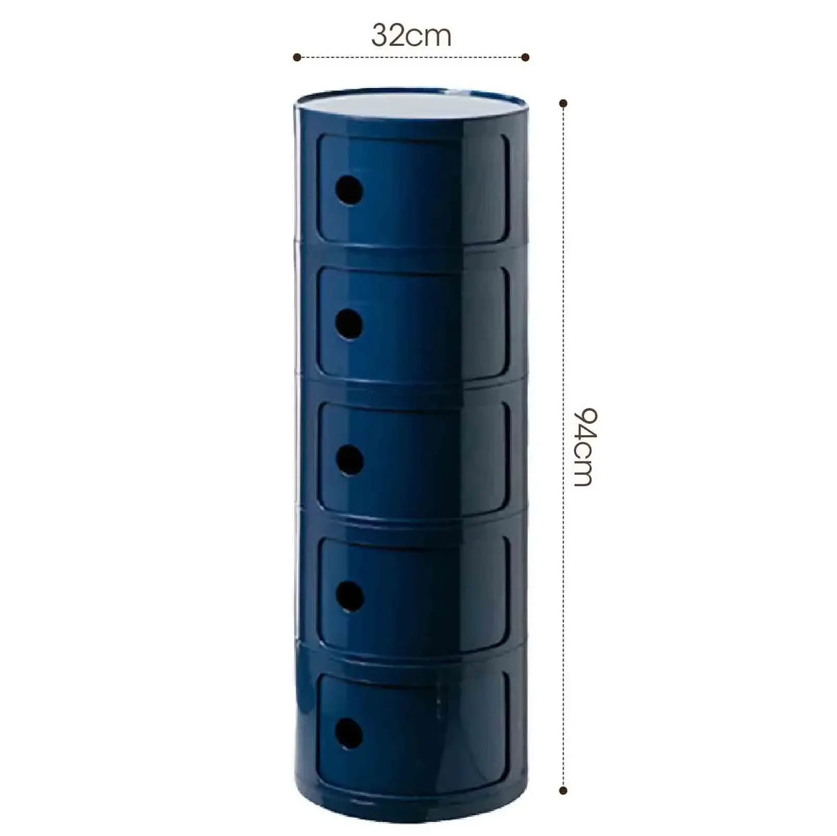 Plastic Nightstand — 5-Drawer Bedside Storage Table — product image 38