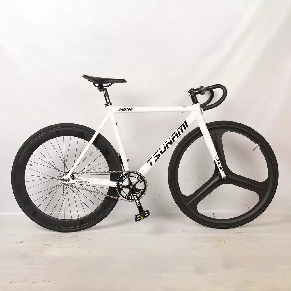 Tsunami Fixed Gear Bike SNM100 Aluminum Alloy Frame Fixie Single Speed Bicycle 700C Fits V-brakes For — product image 9