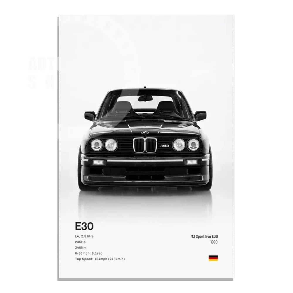 Supercar Canvas Wall Art Poster — Unframed, Choice of Designs — product image 14