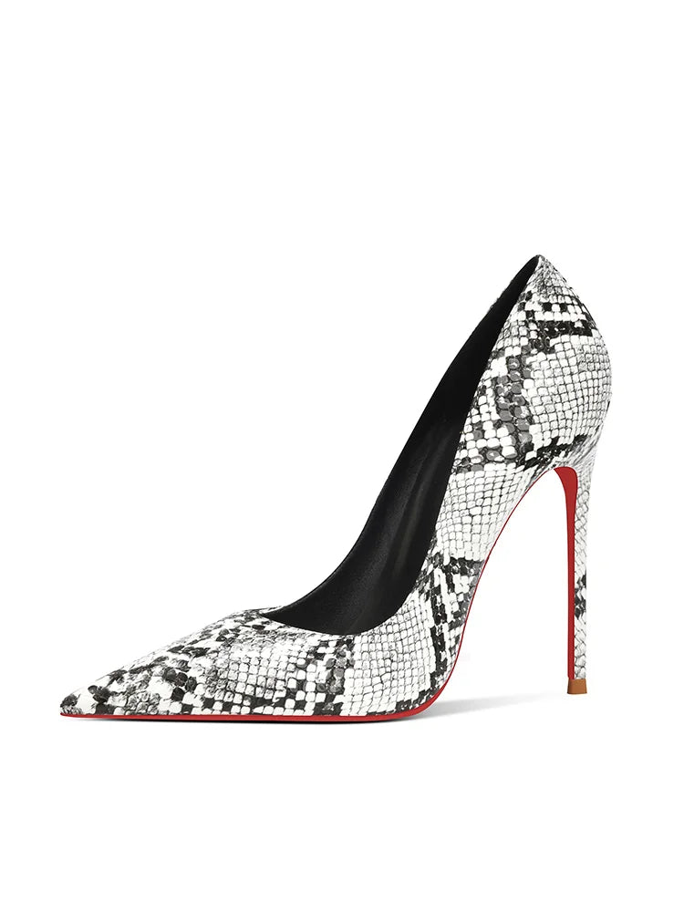 Snake Print Slim Heels — product image 5