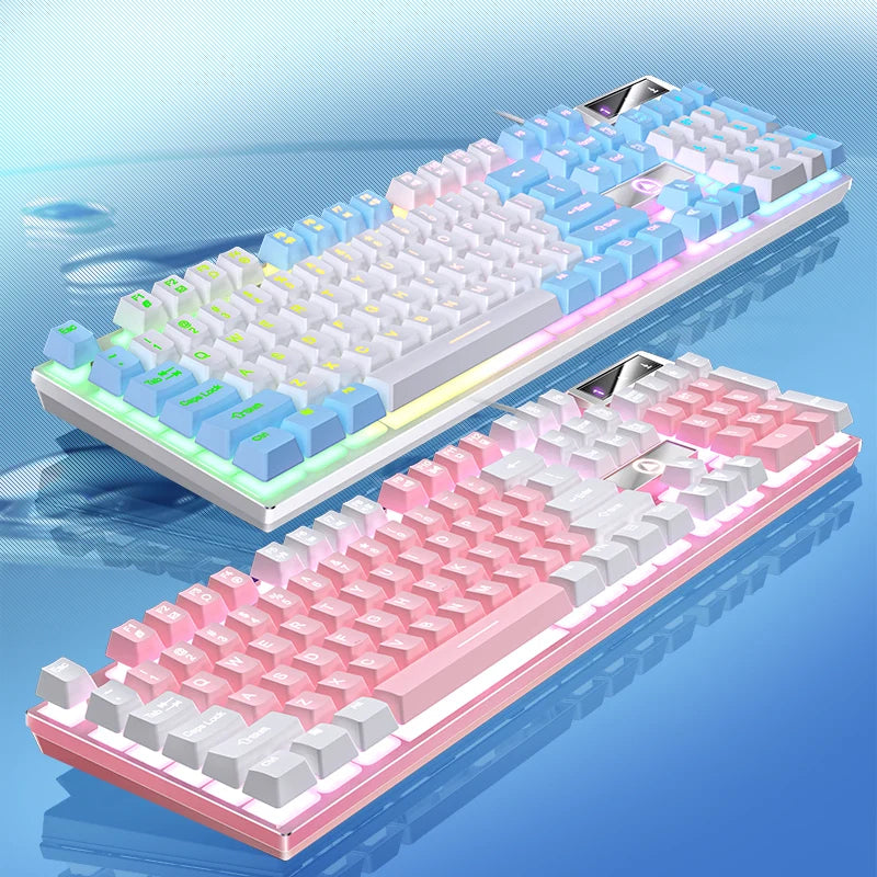 Low profile wired gaming keyboard with numpad