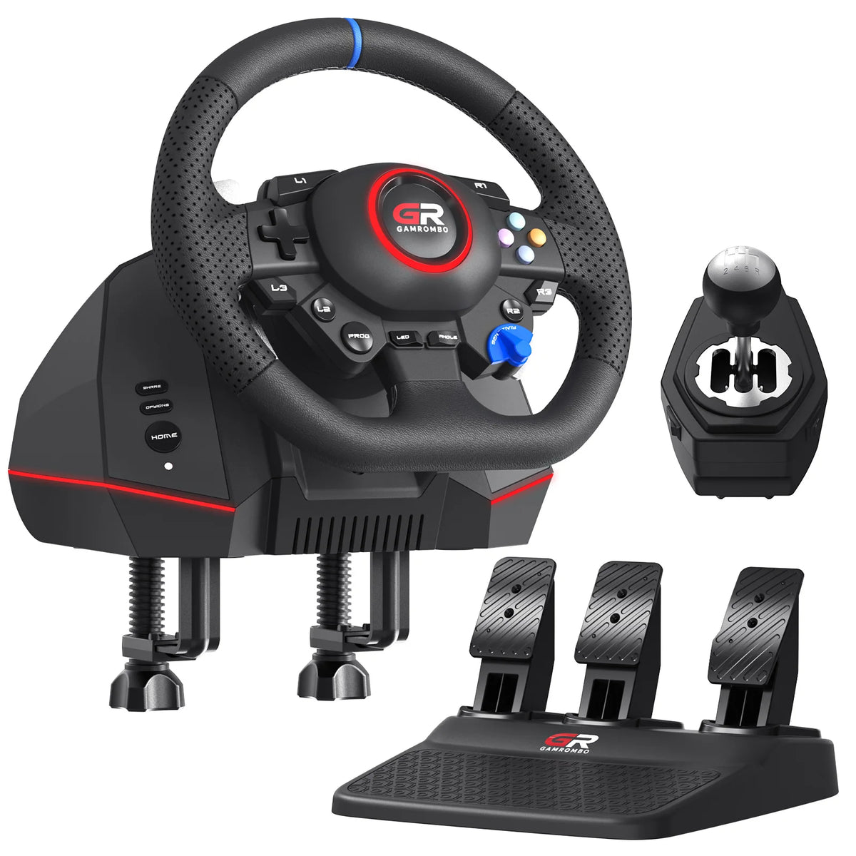 F127 Racing Wheel — 270°/900°, PS5, PS4 & PC, 3 Pedals — product image 7