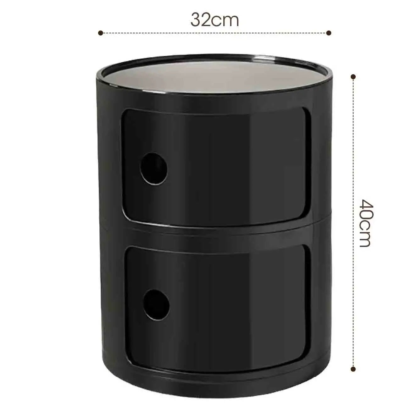 Plastic Nightstand — 5-Drawer Bedside Storage Table — product image 55