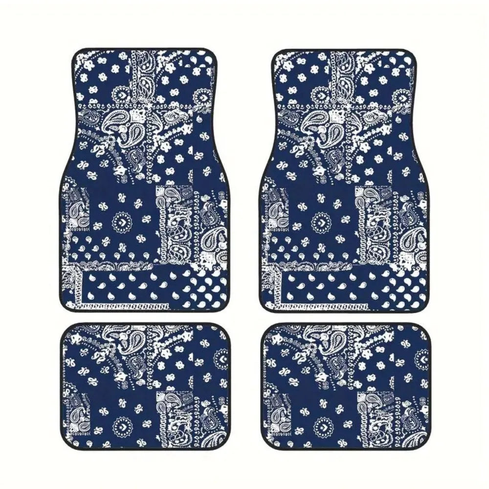 Bohemian Car Floor Mats — Anti-Slip Persian Pattern, 4 Piece — product image 14