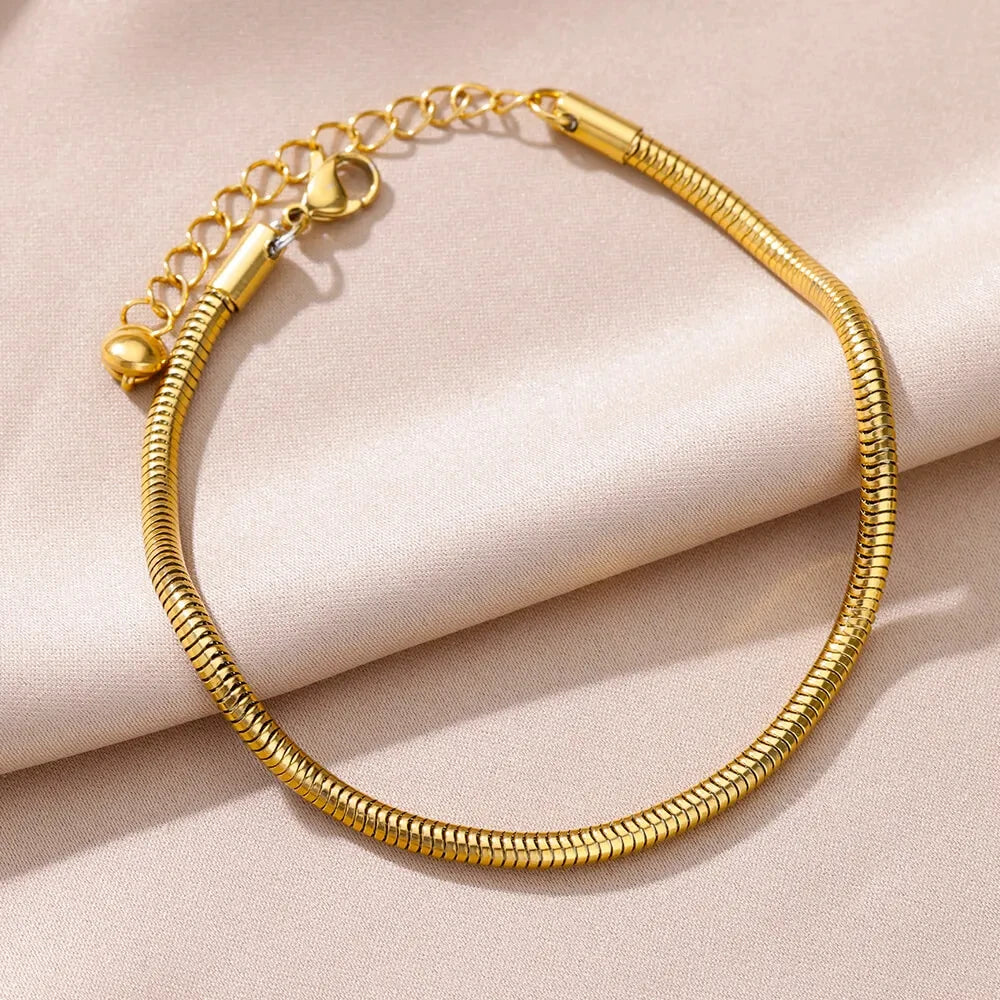 Gold-Tone Pearl and Chain Anklet — product image 25