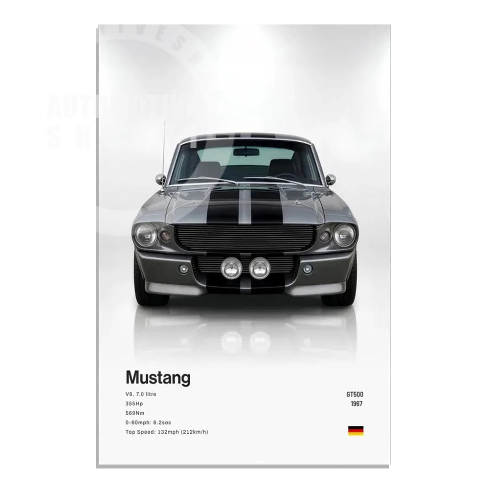 Supercar Canvas Wall Art Poster — Unframed, Choice of Designs — product image 23