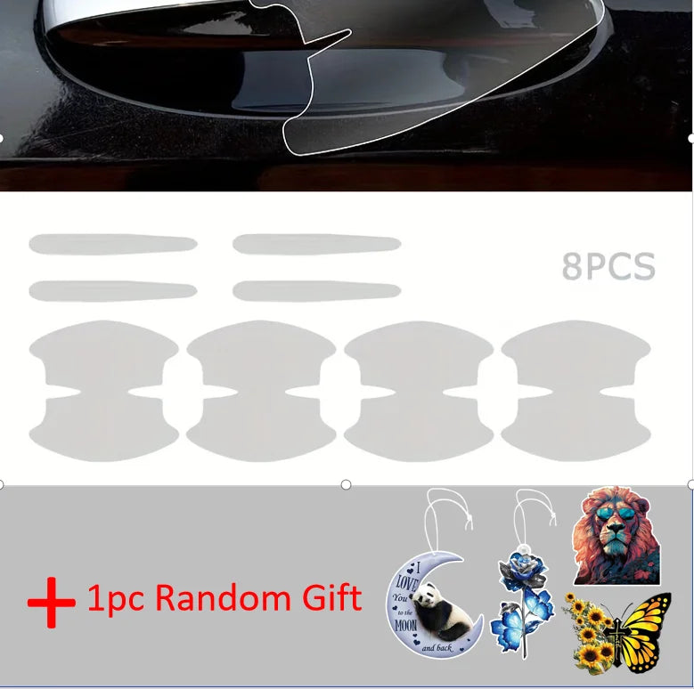 TPU Door Handle Protection Film — Clear Anti-Scratch, 8 Pack — product image 7