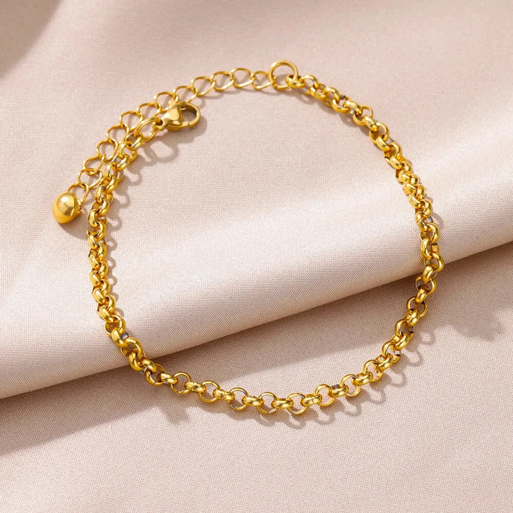 Gold-Tone Pearl and Chain Anklet — product image 18