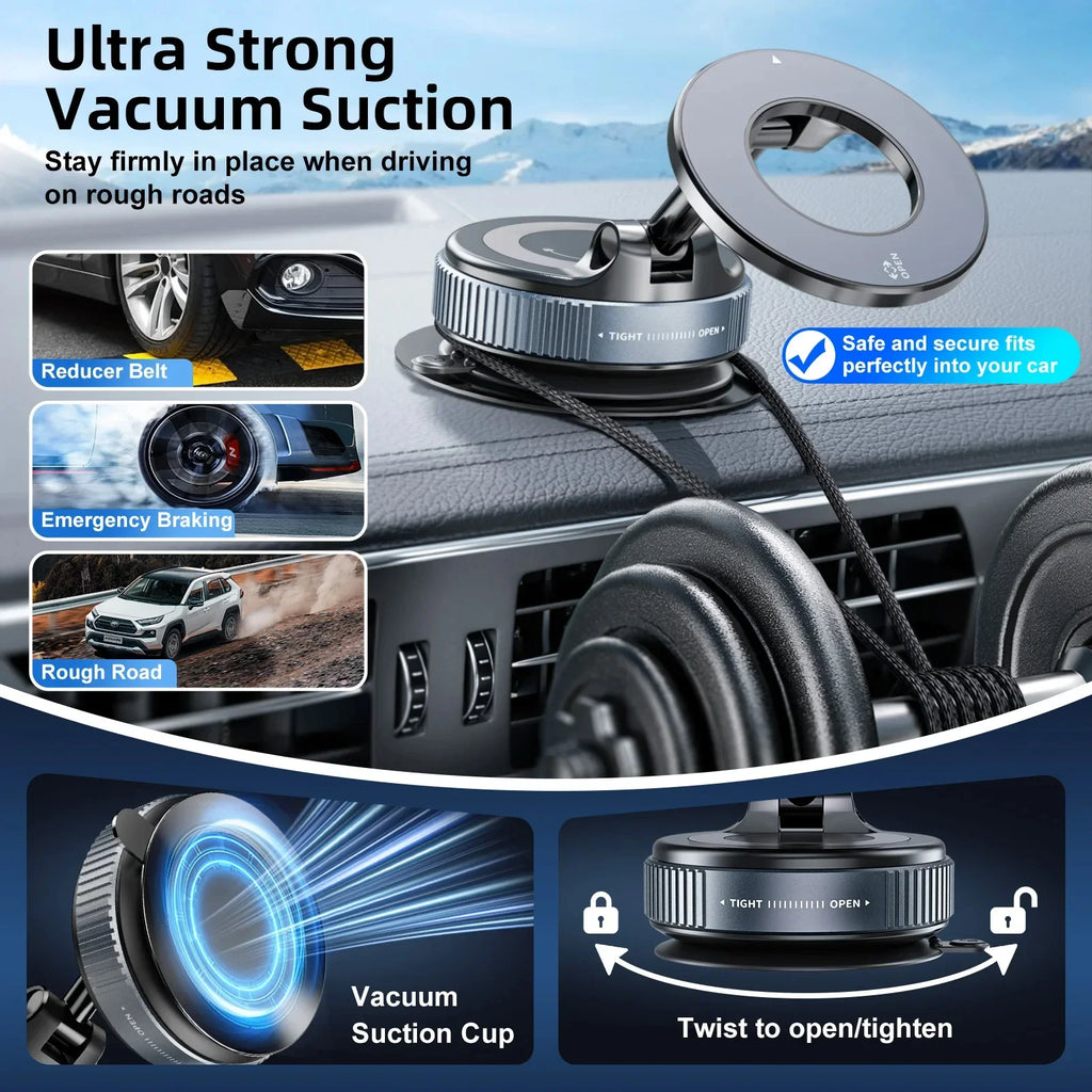 Magnetic Car Phone Mount — Suction Cup, 360° Rotation — product image 5