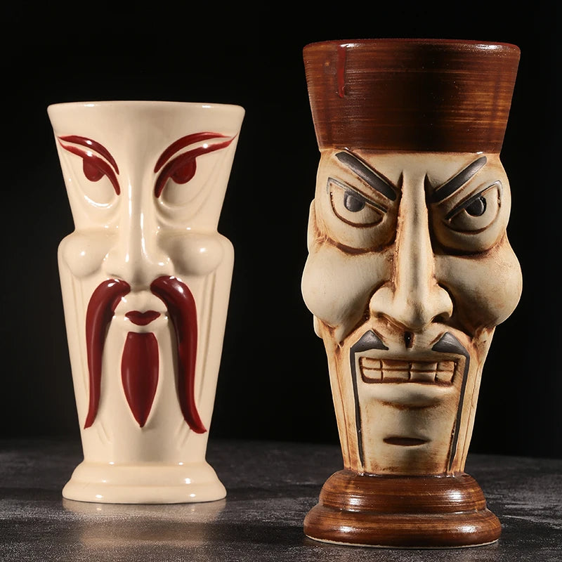 Ceramic Tiki Mug — Hawaiian Cocktail Cup, Bar Gift — product image 5