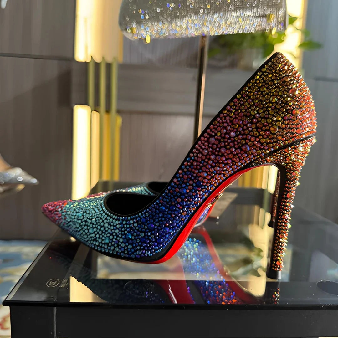 Crystal-Set Pointed Stiletto Pumps — product image 3