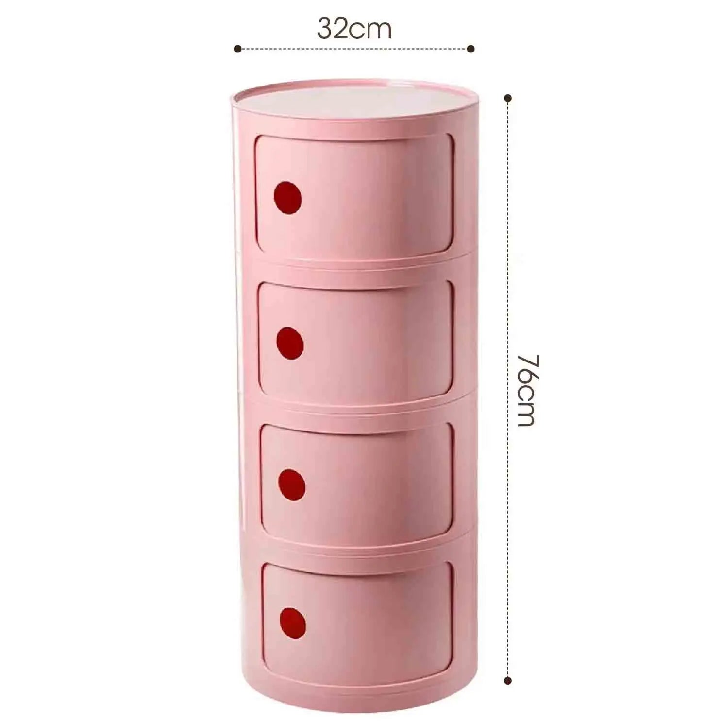 Plastic Nightstand — 5-Drawer Bedside Storage Table — product image 21
