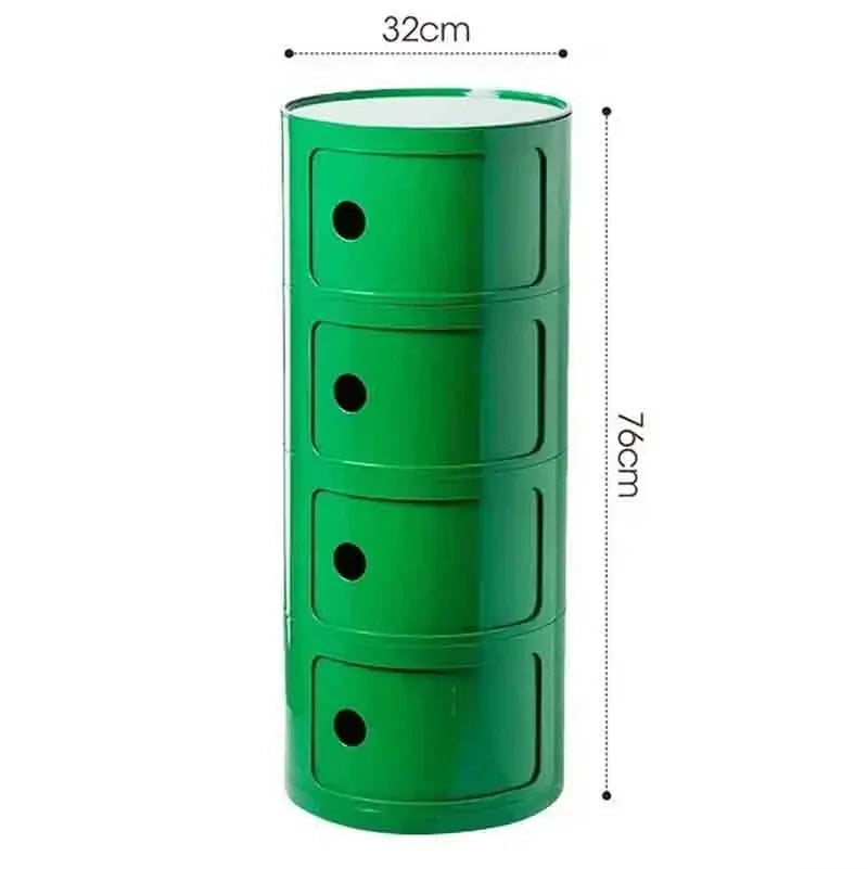Plastic Nightstand — 5-Drawer Bedside Storage Table — product image 34