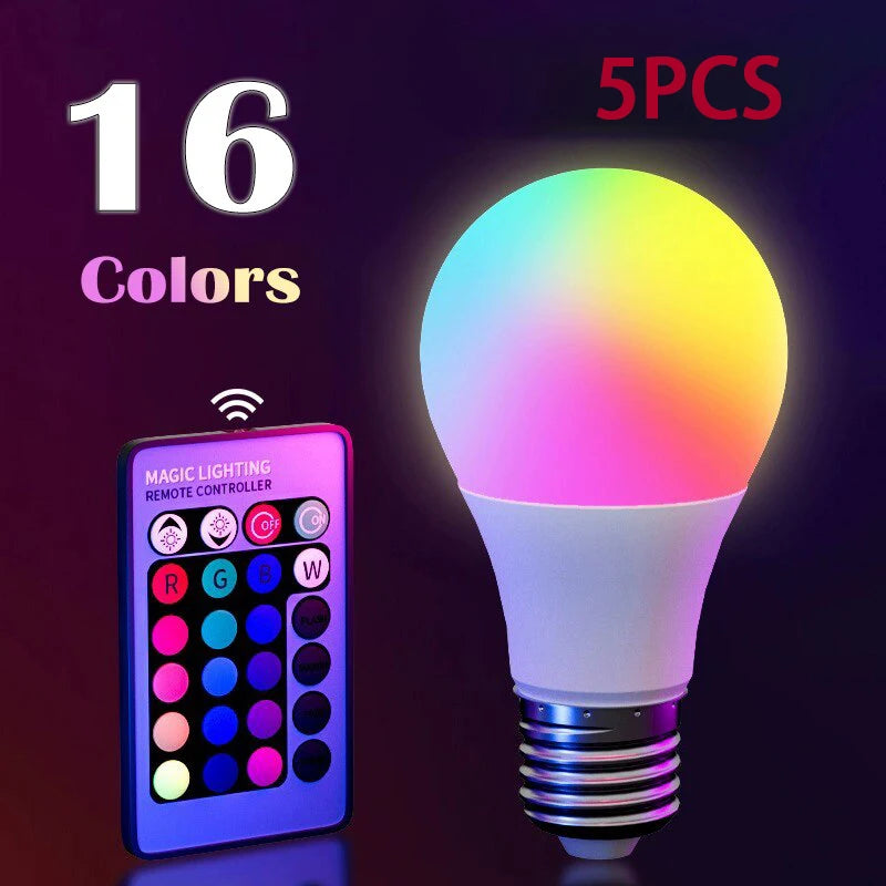 RGB Smart Bulb E27 — 16 Colours, Dimmable, Remote Control — product image 9