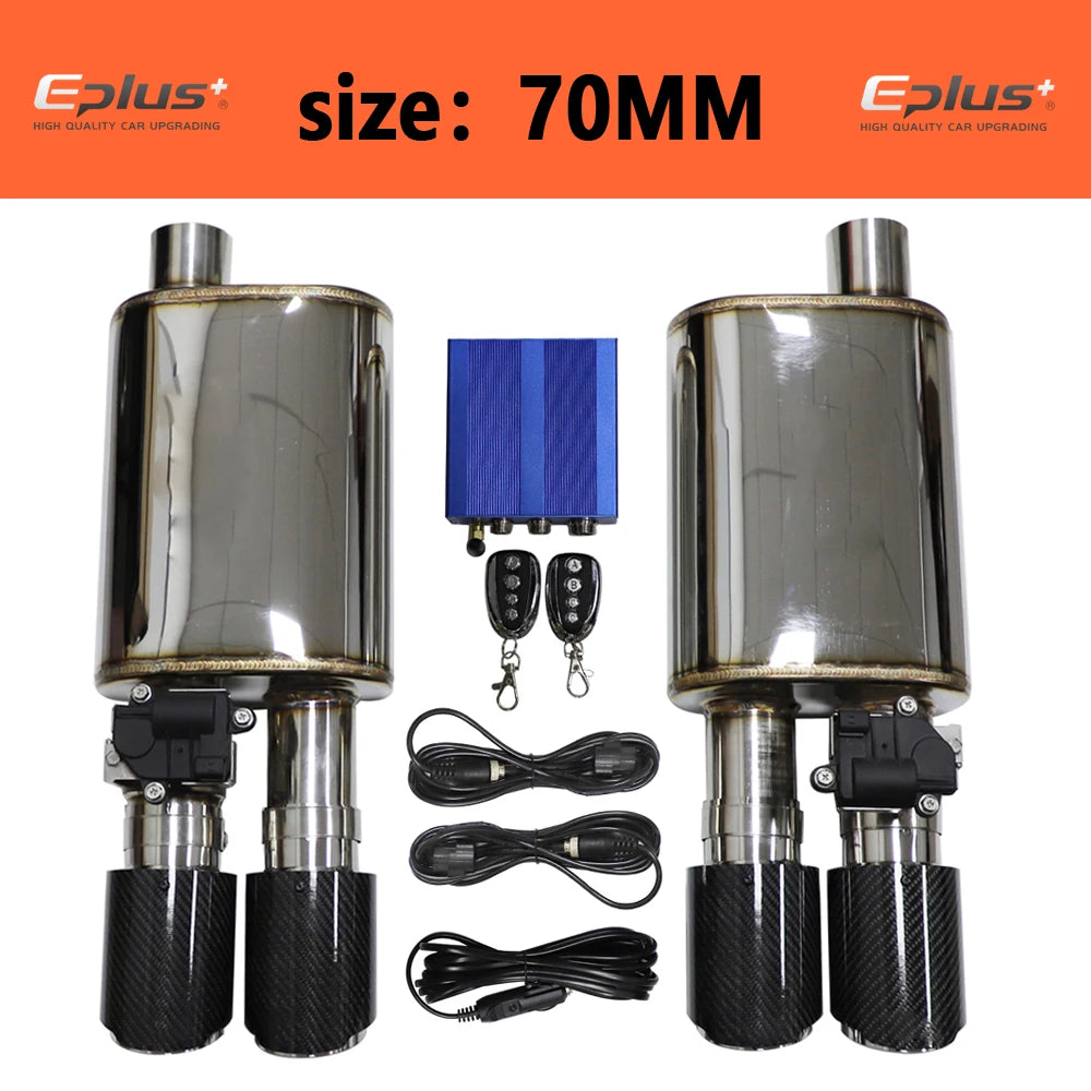 Electric Exhaust Cutout Valve Kit — Adjustable, Stainless, 51–76 mm — product image 16