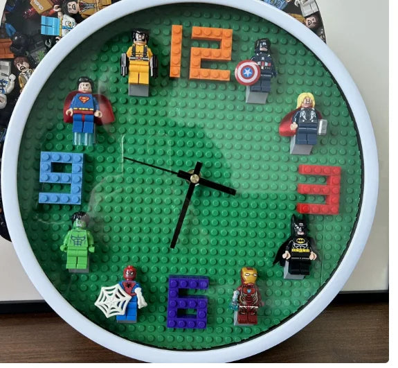 Building Block Figure Wall Clock — Room & Bedroom Decor — product image 8