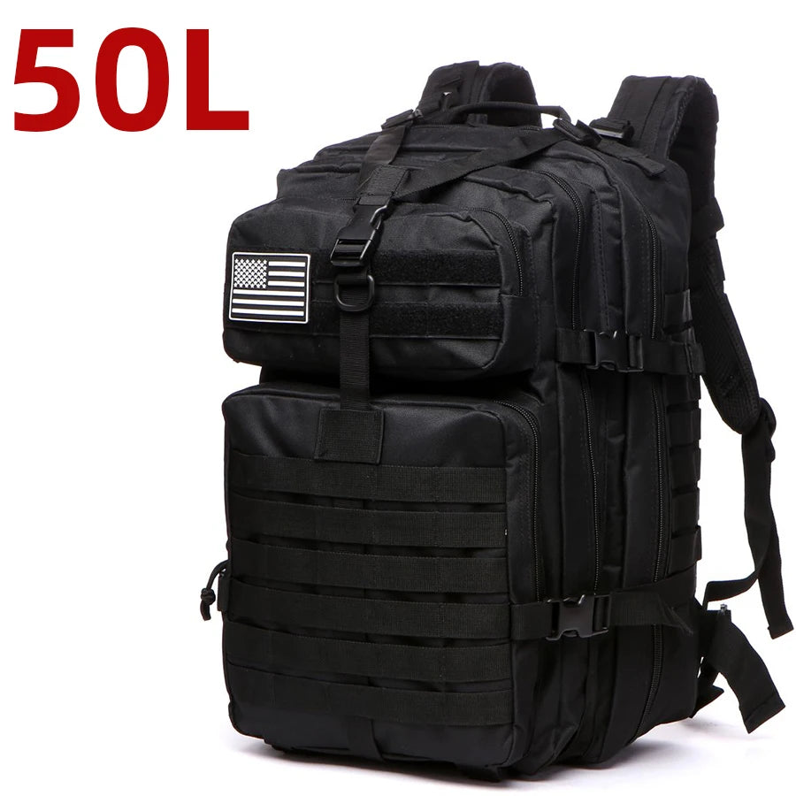 50L Tactical Backpack — Waterproof Nylon, Hiking & Camping — product image 15