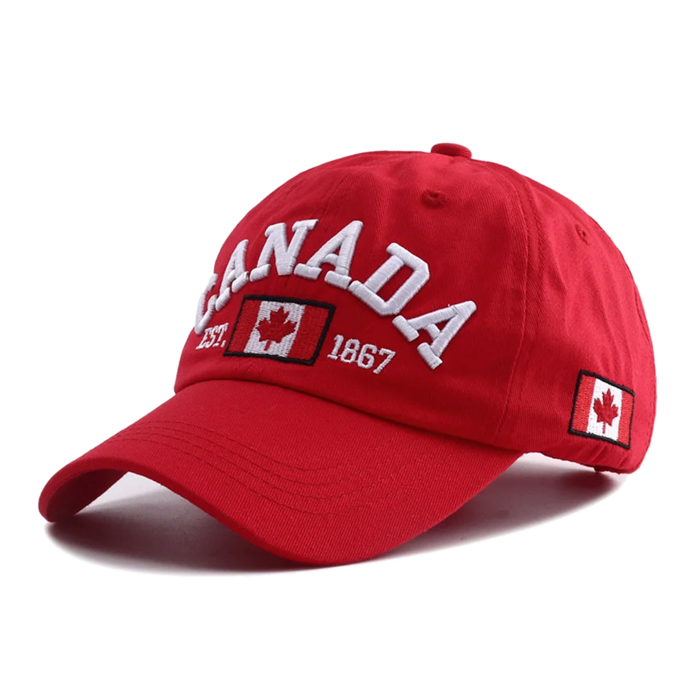 Canada Flag Embroidered Baseball Cap — Adjustable Snapback — product image 12