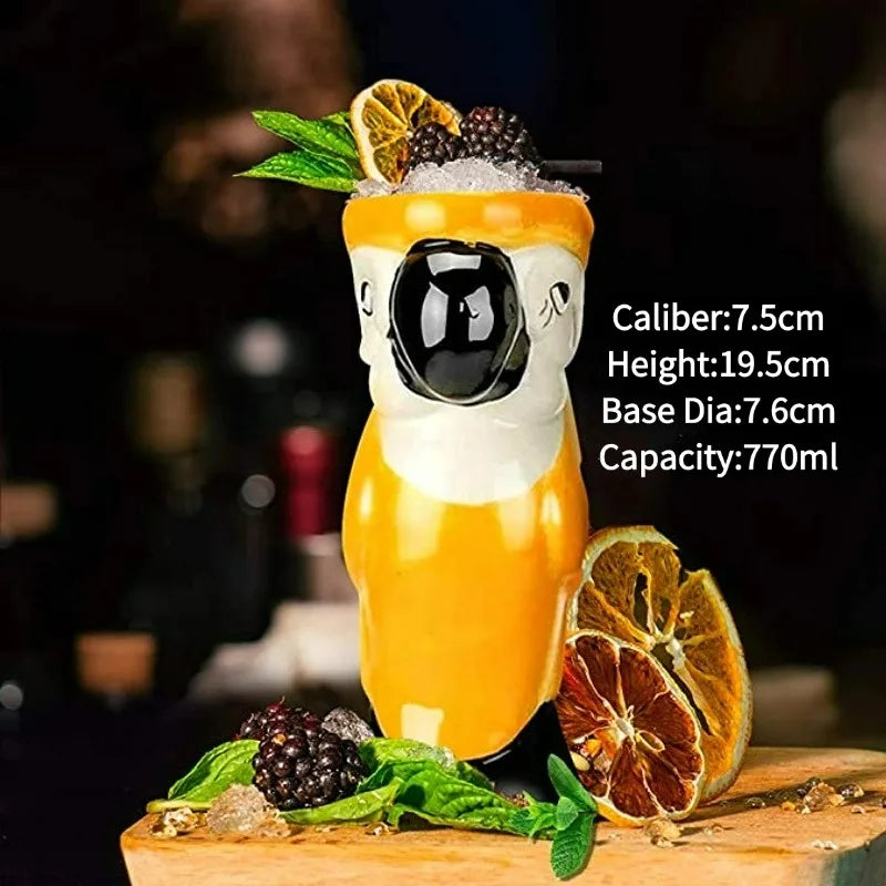Ceramic Tiki Mug — Hawaiian Cocktail Cup, Bar Gift — product image 35