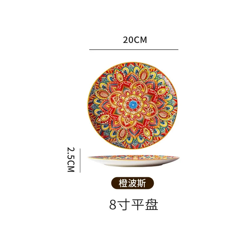 Vintage Ceramic Plates — Flat & Shallow, Steak and Pasta — product image 15