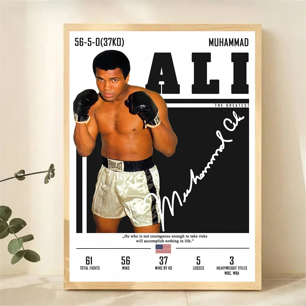 Boxing Legends Canvas Wall Art — Black & White Prints — product image 2