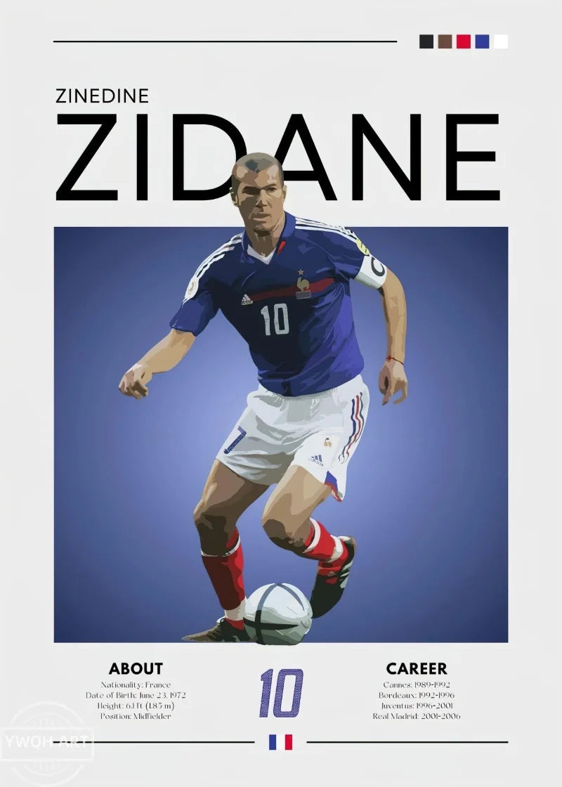 Football Star Canvas Wall Print — Living Room Decor — product image 30