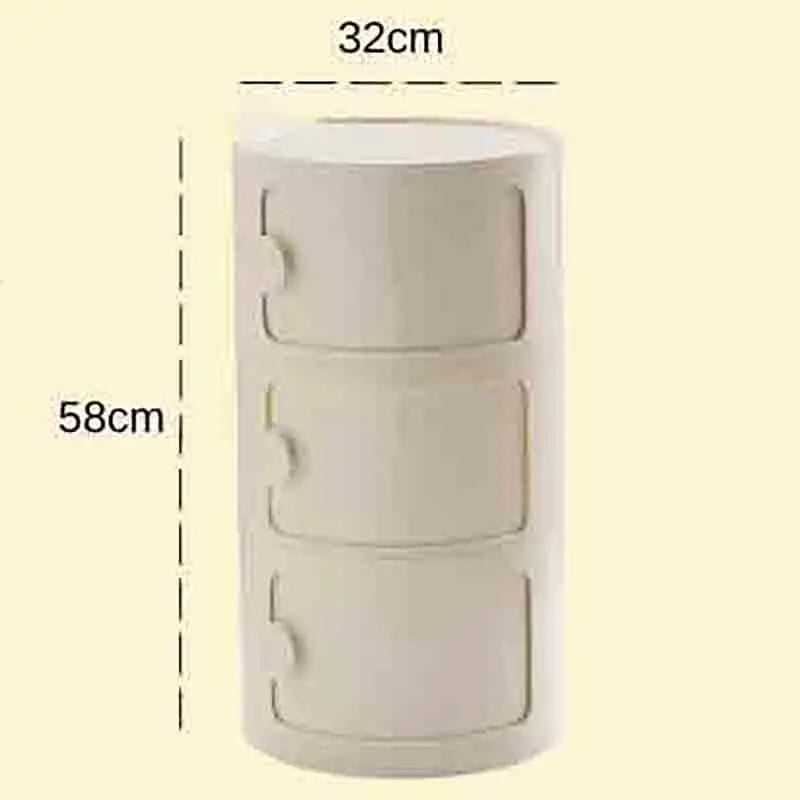 Plastic Nightstand — 5-Drawer Bedside Storage Table — product image 51