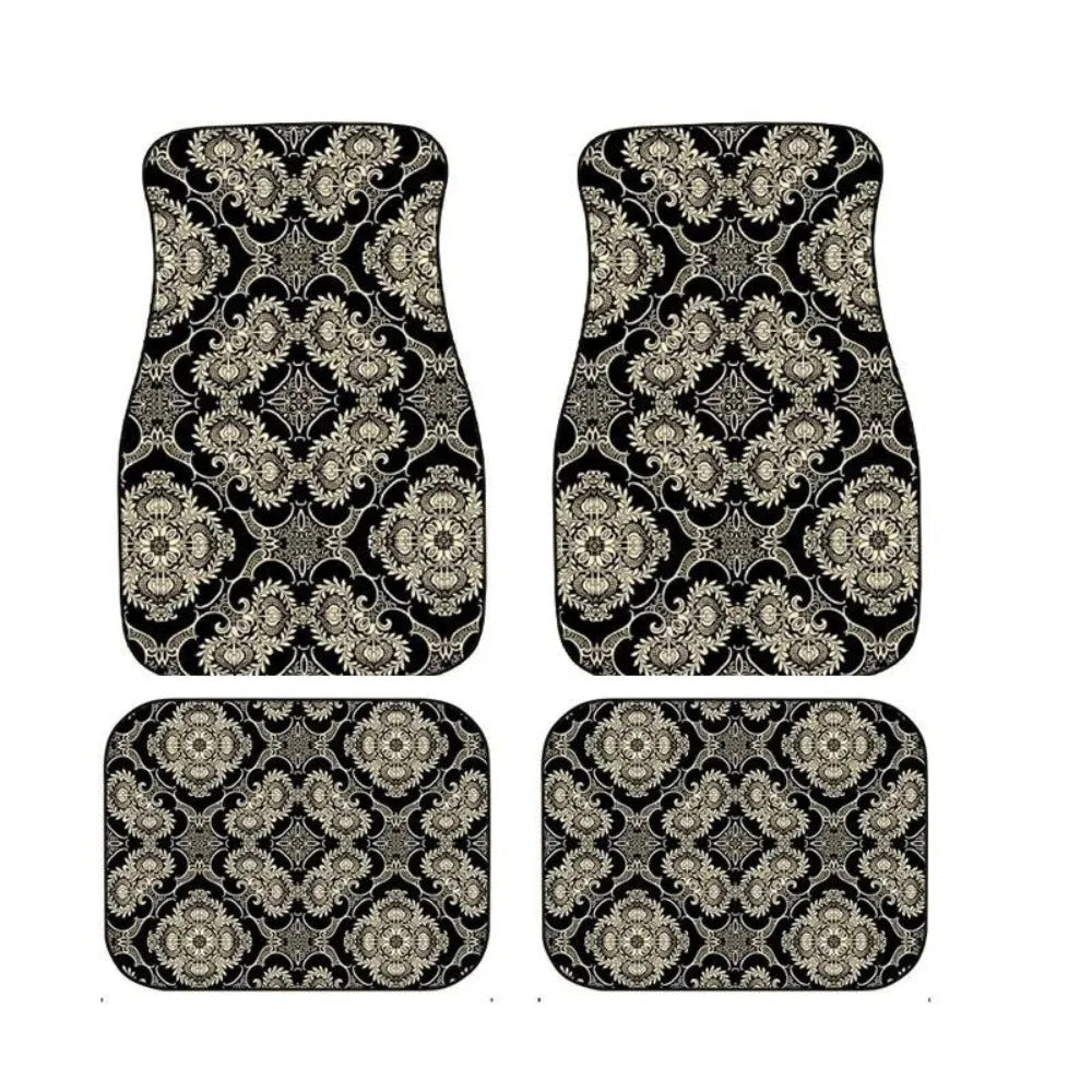 Bohemian Car Floor Mats — Anti-Slip Persian Pattern, 4 Piece — product image 8