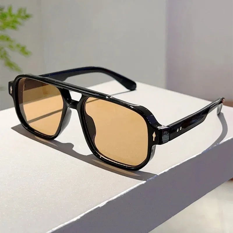 Double Bridge Square Sunglasses — UV400 Gradient Lenses — product image 7