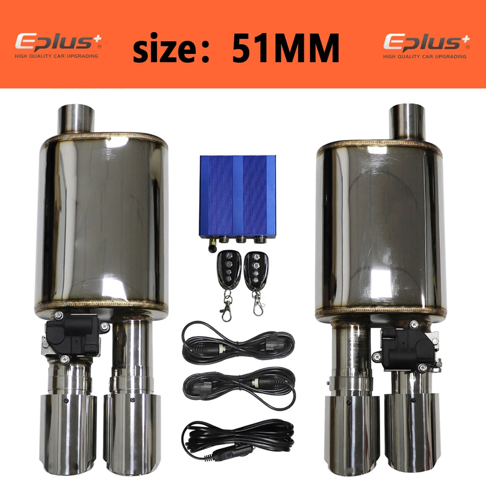 Electric Exhaust Cutout Valve Kit — Adjustable, Stainless, 51–76 mm — product image 13
