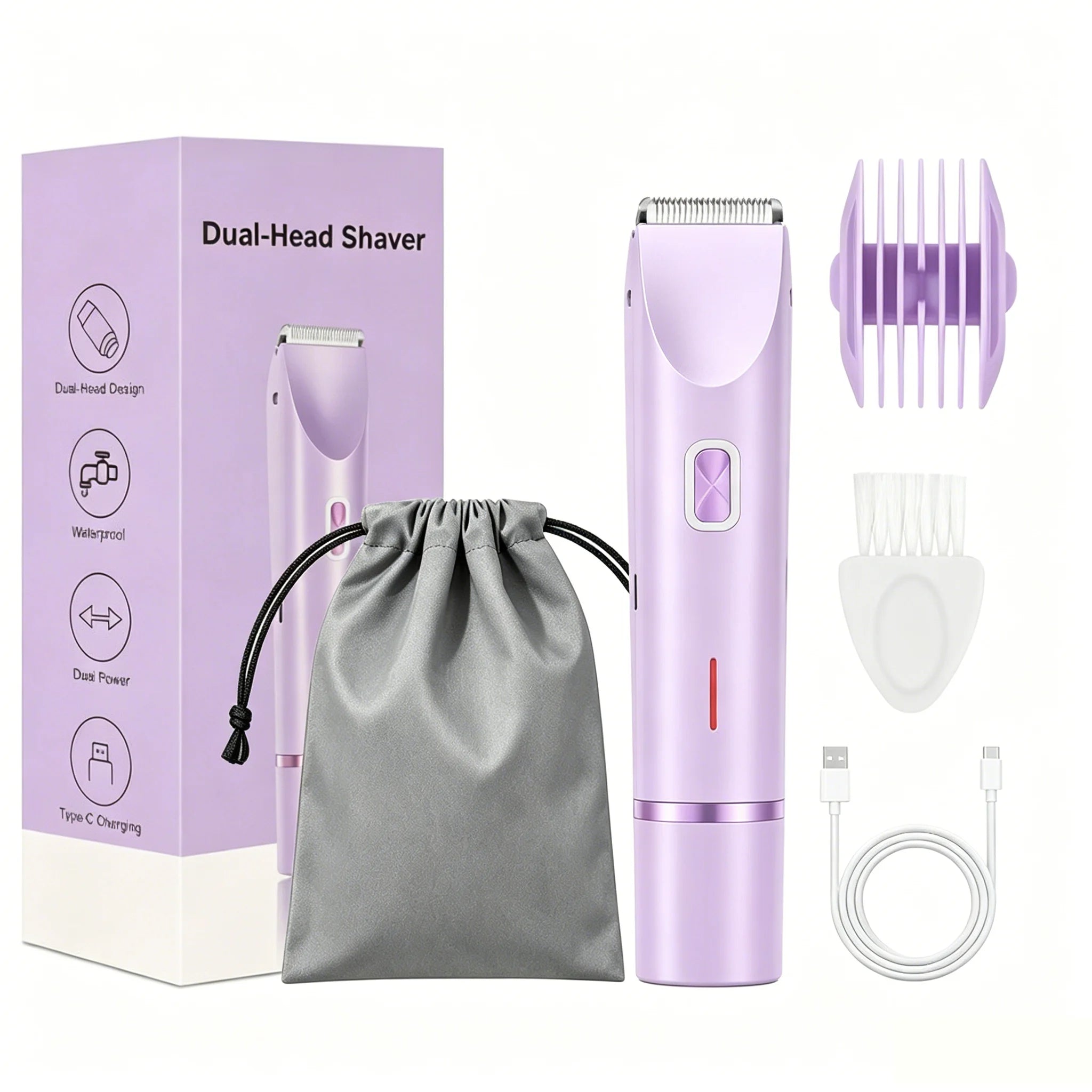 Women's Electric Shaver & Epilator — Dual Head, Body & Bikini — product image 7