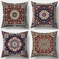 Four-piece printed pillowcase set with Persian carpet pattern
