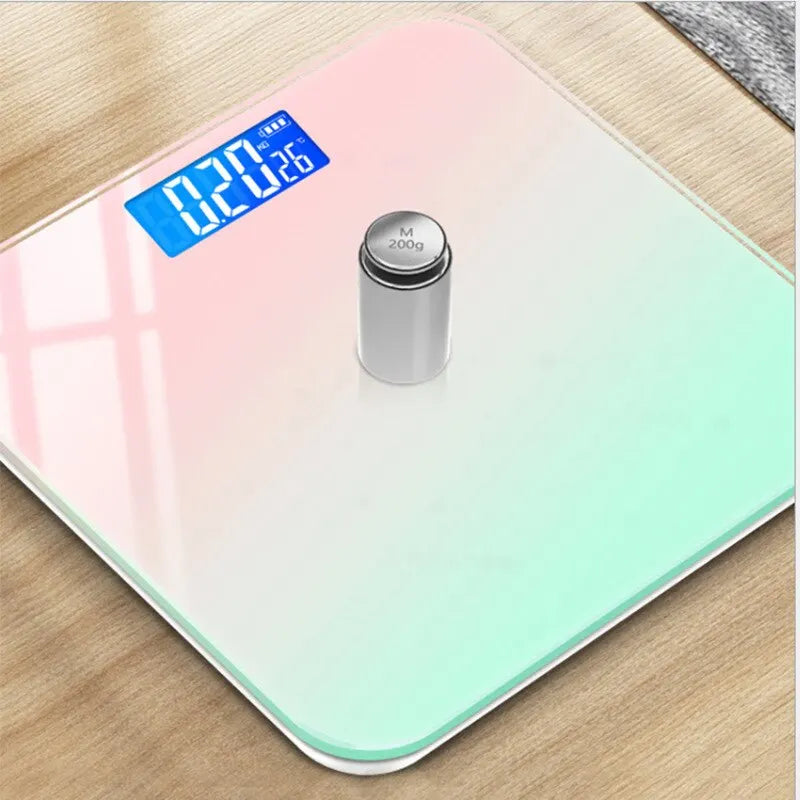 Digital Glass Bathroom Scale — LCD Display, Gradient Finish — product image 4