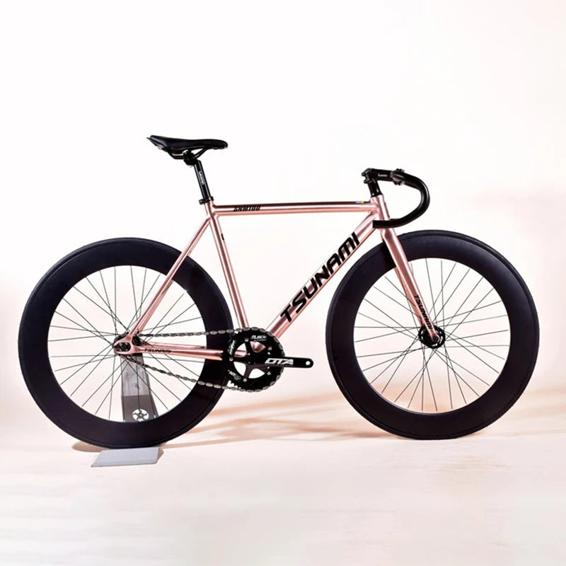 Tsunami Fixed Gear Bike SNM100 Aluminum Alloy Frame Fixie Single Speed Bicycle 700C Fits V-brakes For — product image 6