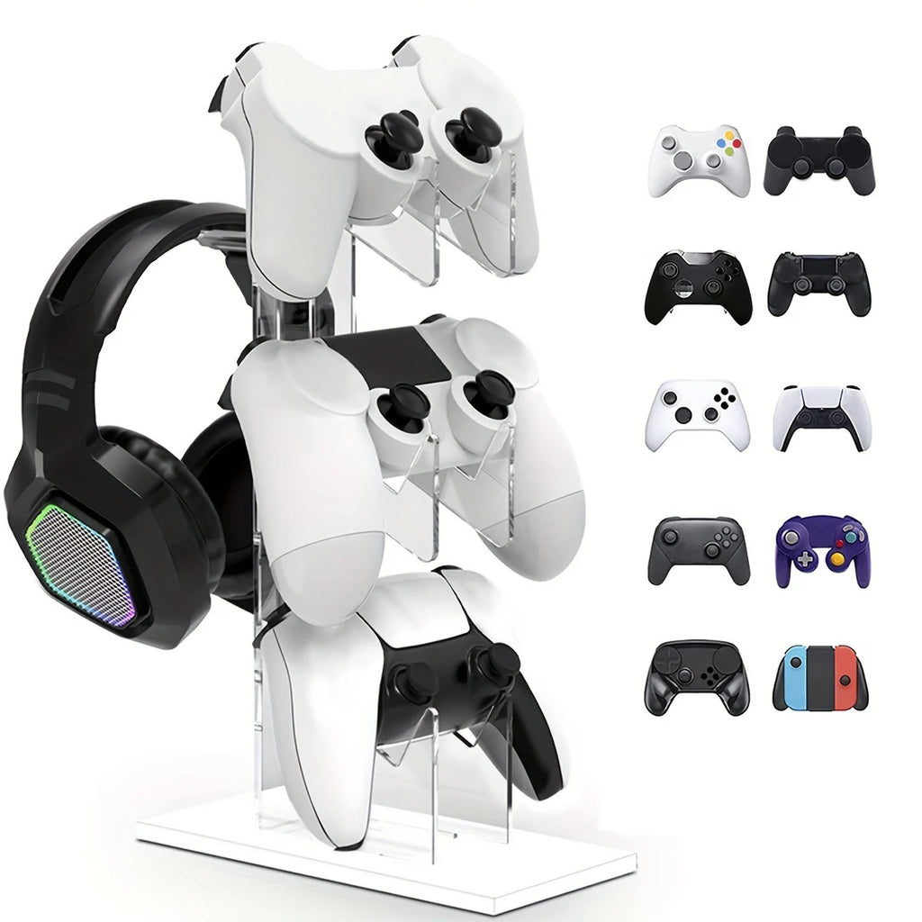 Universal 3-layer Controller Holder and Headphone Holder Game Accessories For PS5 PS4 Storage Holder — product image 3
