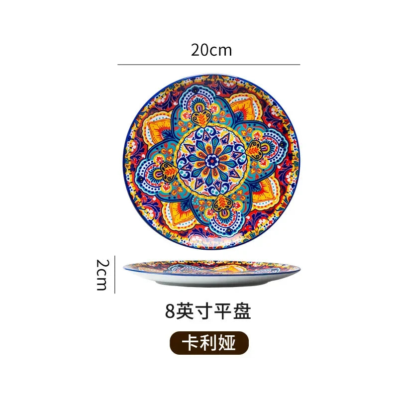 Vintage Ceramic Plates — Flat & Shallow, Steak and Pasta — product image 10