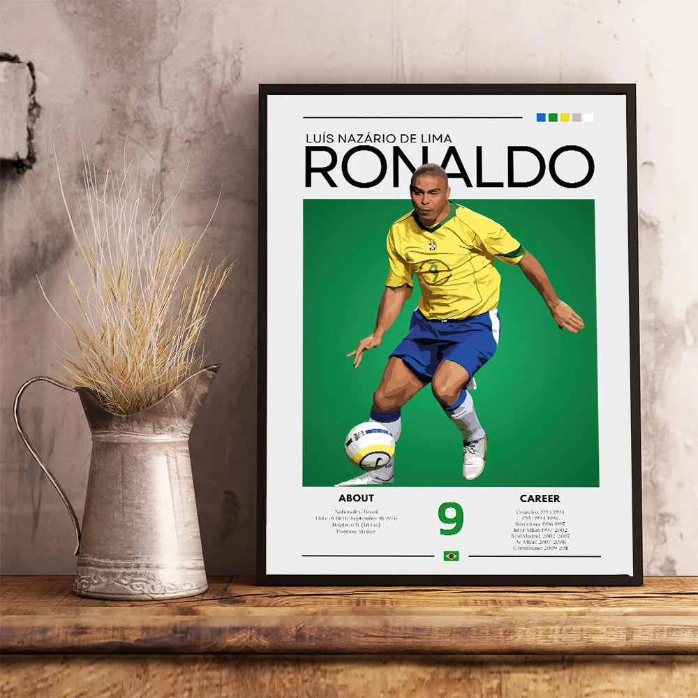 Football Star Canvas Wall Print — Living Room Decor — product image 4