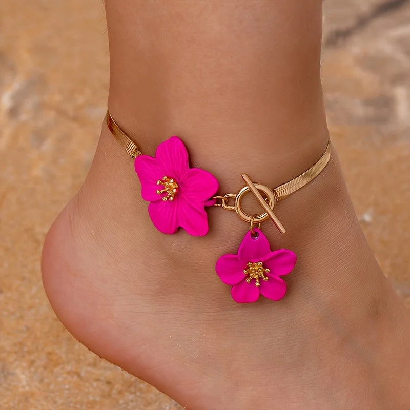 Flower Pendant Anklet — product image 11