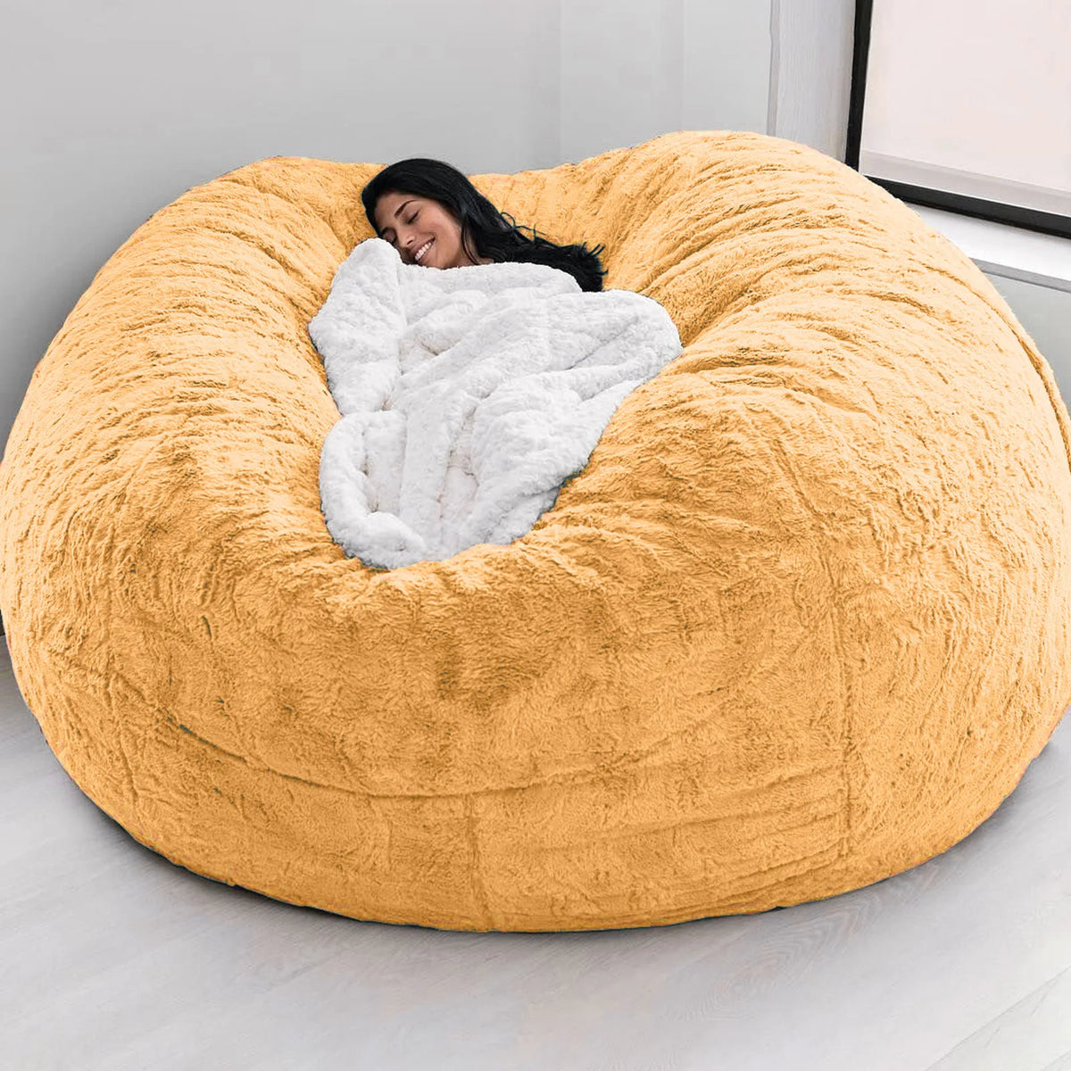 Fur-Style Bean Bag Sofa Chair — Single Seat — product image 16
