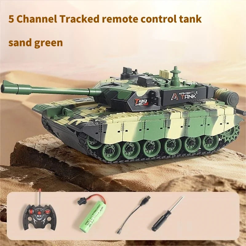2.4GHz RC Battle Tank — Military Model with Sound & Light — product image 7