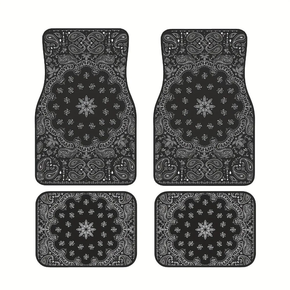Bohemian Car Floor Mats — Anti-Slip Persian Pattern, 4 Piece — product image 13