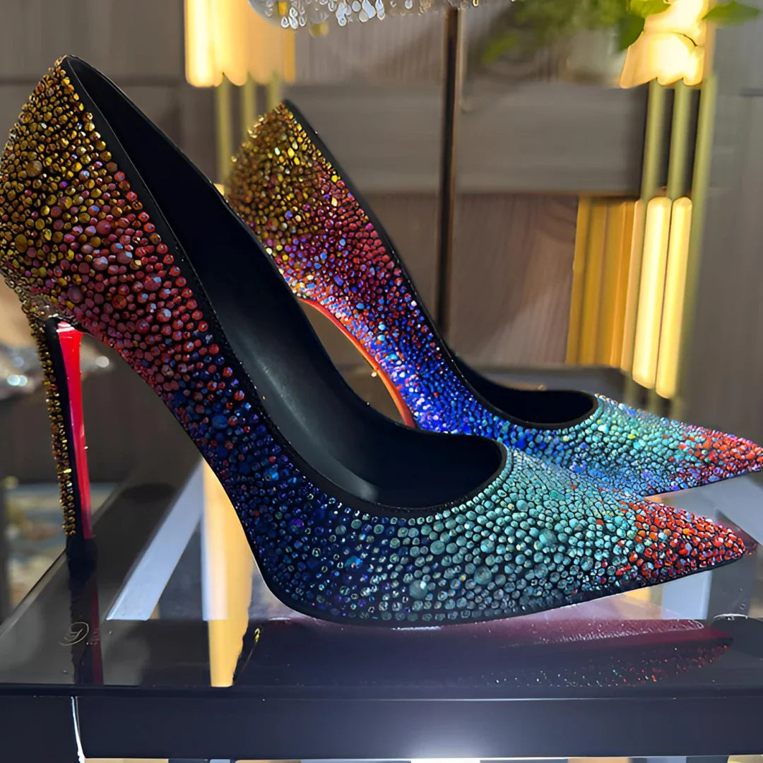 Crystal-Set Pointed Stiletto Pumps — product image 4